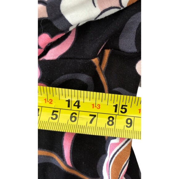 Boden Classic Short Sleeve Colorful Office Knit Jersey Floral Midi Wrap Dress 4P - Picture 10 of 11